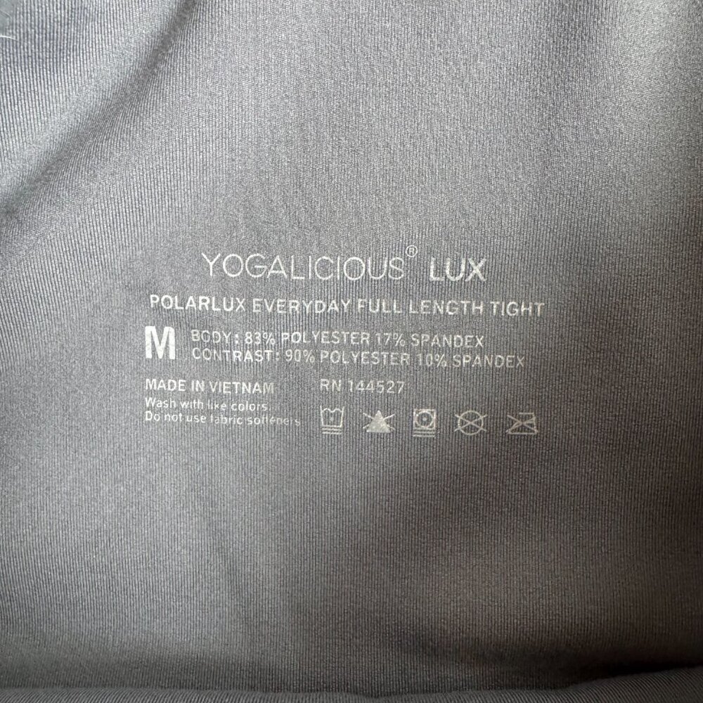 Yogalicious Lux Polarlux Leggings Everyday Full Length Tight Medium - Picture 3 of 5